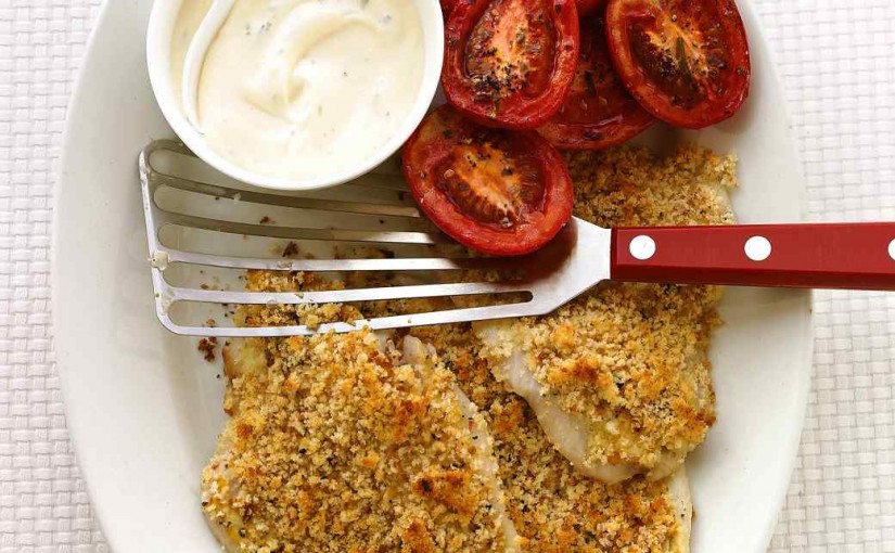 Baked Flounder with Roasted Tomatoes