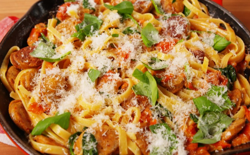 Creamy Tuscan Sausage Pasta